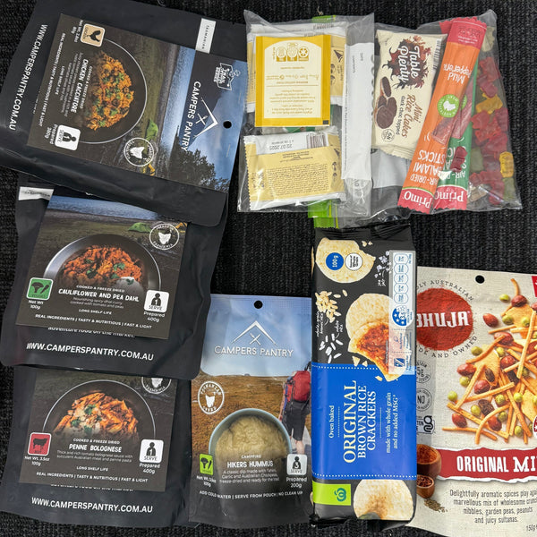 Overland Track Meal Plan for a Family of Three - Campers Pantry Pty Ltd