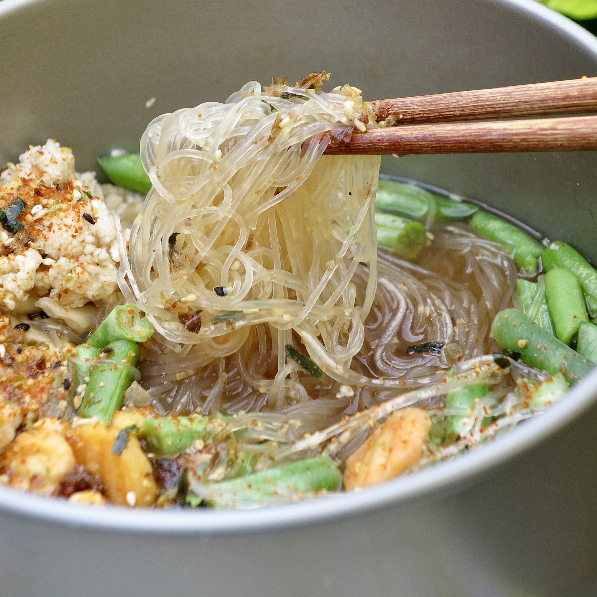 Vermicelli Noodle & Veggies with Miso Broth