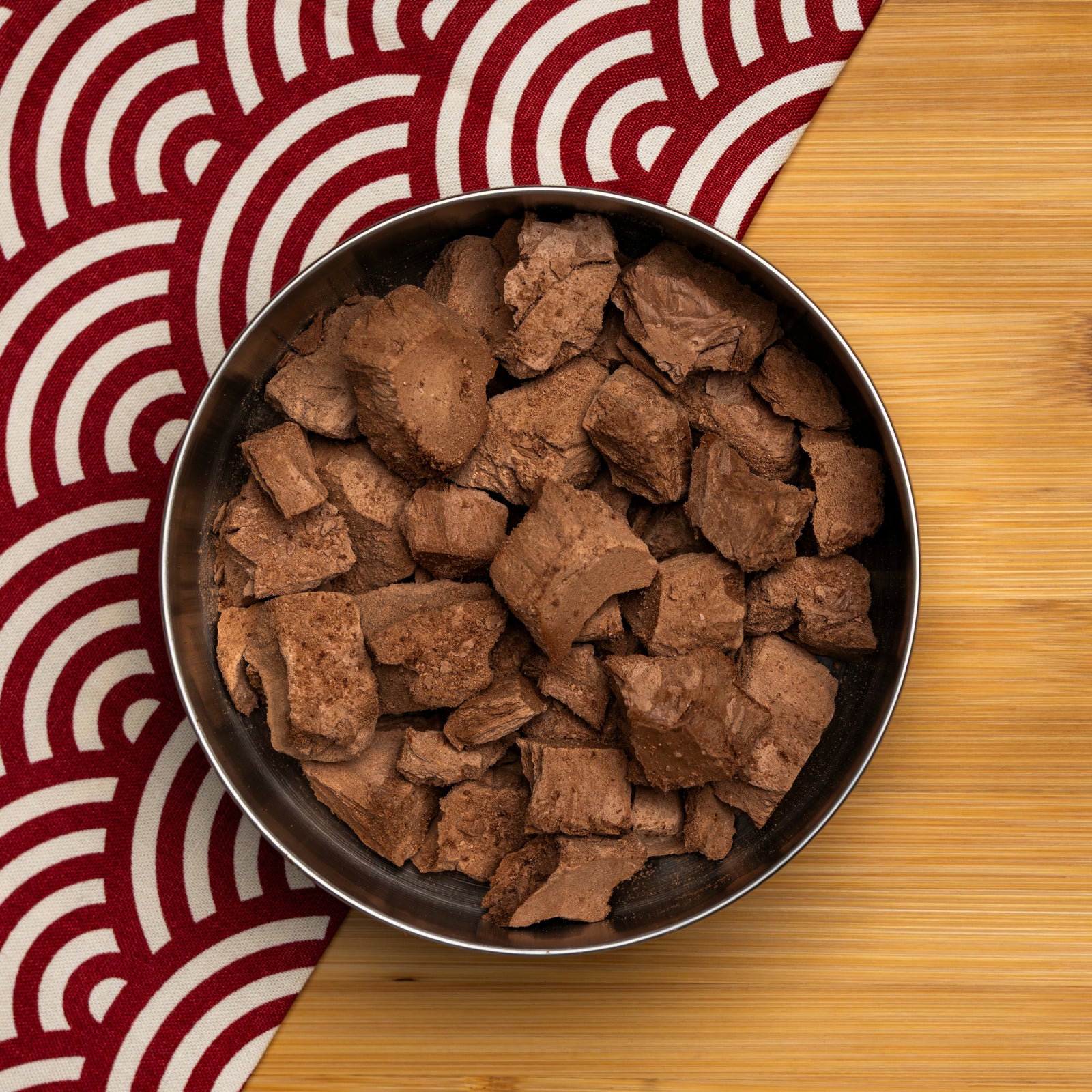 Bowl of Campers Pantry freeze dried ice cream the perfect hiking food treat at the end of a hike.