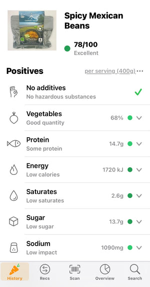 Spicy Mexican Beans XL Serve 8 Packs