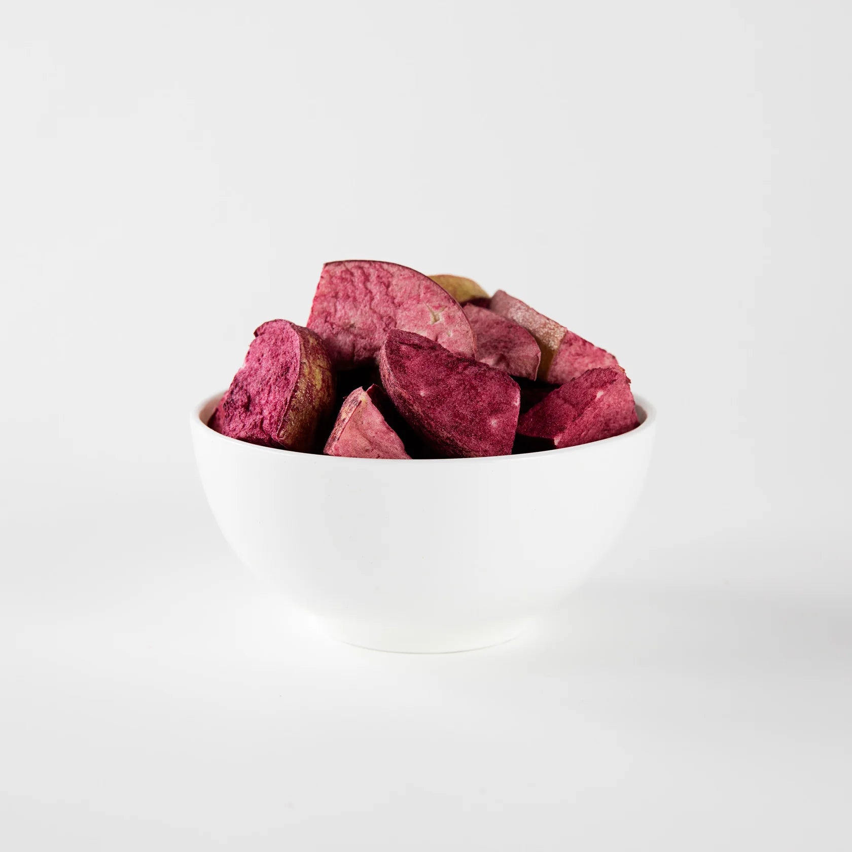 Freeze Dried Apple Wedges infused with Blackcurrant